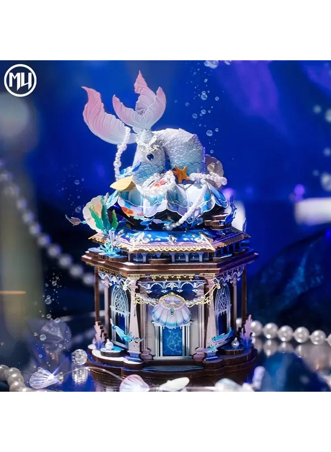 لغز صندوق حورية البحر ثلاثي الأبعاد من المعدن، هدية كنز يدوية اصنعها بنفسك - Image 1